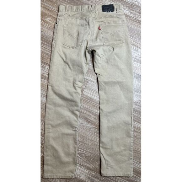 Levis Size 20reg Boys Youth Jeans 511 Slim Performance Mid Rise Beige Denim - Picture 6 of 12